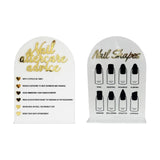 Maxbell 2x Nail Tip Display Board Acrylic Manicure Display for Nail Salon