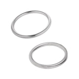 Maxbell 2x Seamless Stainless Steel O Round Rings Circle Craft Webbing Boat