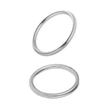 Maxbell 2x Seamless Stainless Steel O Round Rings Circle Craft Webbing Boat