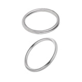 Maxbell 2x Seamless Stainless Steel O Round Rings Circle Craft Webbing Boat