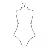 Maxbell 2xSwimsuit Hanger Display Hanger Lingerie Hanger for Boutique Beachwear Adults Black