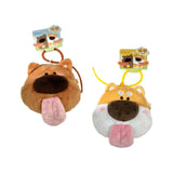 Maxbell 2x Plush Dog Keychain Cute Birthday Gift Decoration Pockets Purse