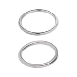 Maxbell 2 Seamless Stainless Steel O Round Rings Circle Craft Webbing Boat  4x40mm
