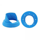 Maxbell 2x2x 6.5inch Silicone Car Speaker Baffle Waterproof and Dustproof Cover Blue