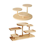 Maxbell 2 Wooden Multi Layer Display Rack Decor Wooden Display Riser