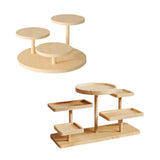Maxbell 2 Wooden Multi Layer Display Rack Decor Wooden Display Riser