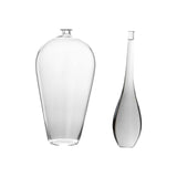 Maxbell 2x Modern Glass Vase Floral Vases Flower Vase for Decor Accessories