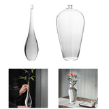 Maxbell 2x Modern Glass Vase Floral Vases Flower Vase for Decor Accessories