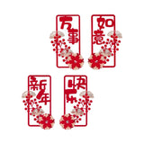 Maxbell 2 Pair Chinese New Year Couplets Snake Year Ornament for Porch Celebration