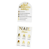 Maxbell 2 Piece Nail Tip Display Board Manicure Display for Nail Salon Nail Art Tool