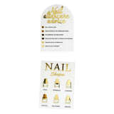 Maxbell 2 Piece Nail Tip Display Board Manicure Display for Nail Salon Nail Art Tool