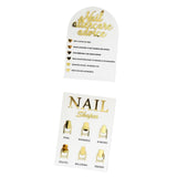 Maxbell 2 Piece Nail Tip Display Board Manicure Display for Nail Salon Nail Art Tool