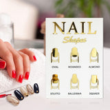 Maxbell 2 Piece Nail Tip Display Board Manicure Display for Nail Salon Nail Art Tool