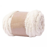 Maxbell 2xThick Chunky Yarn Hand Knitting DIY Weight Yarn for Throw Rug Making Weaving beige white