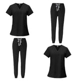 Maxbell 2 Piece Female Scrub Set Machine Nurse Work Clothing for Beauty Salon