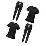 Maxbell 2 Piece Female Scrub Set Machine Nurse Work Clothing for Beauty Salon