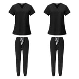 Maxbell 2 Piece Female Scrub Set Machine Nurse Work Clothing for Beauty Salon