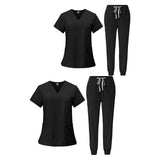 Maxbell 2 Piece Female Scrub Set Machine Nurse Work Clothing for Beauty Salon