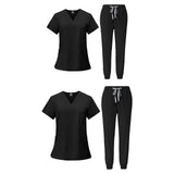 Maxbell 2 Piece Female Scrub Set Machine Nurse Work Clothing for Beauty Salon