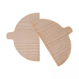 Maxbell 2x2 Pieces Pizza Paddle Sturdy Wooden Pizza Shovel for Pasta Vegetables