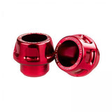 Maxbell 2xUniversal Motorcycle Front Fork Frame Sliders Sturdy Accessory CNC Aluminium Red