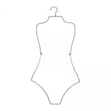Maxbell 2xSwimsuit Hanger Display Hanger Lingerie Hanger for Boutique Beachwear Adults Silver