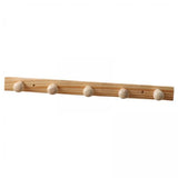 Maxbell 2xWooden Coat Hooks Robe Hooks Towel Rack for Door Wall Living Room Bathroom