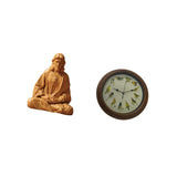 Maxbell Sacred Heart of Jesus Statue Catholic Figurine with Singing Bird Wall Clock