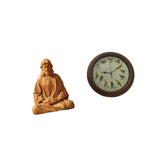 Maxbell Sacred Heart of Jesus Statue Catholic Figurine with Singing Bird Wall Clock