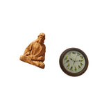 Maxbell Sacred Heart of Jesus Statue Catholic Figurine with Singing Bird Wall Clock