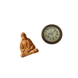 Maxbell Sacred Heart of Jesus Statue Catholic Figurine with Singing Bird Wall Clock