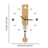 Maxbell Storage Basket and Wall Clock No Ticking Lightweight Wall Decoration