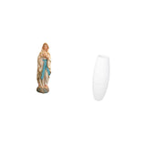 Maxbell Virgin Mary Statue Crafts Decorative Floor Lamp Cover for Home