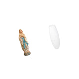 Maxbell Virgin Mary Statue Crafts Decorative Floor Lamp Cover for Home