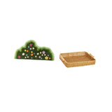 Maxbell Fruit Basket and Floor Carpet Food Organizer Tray for Bedroom