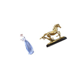 Ceramic Girl Figurine Sculpture Artwork Collectible Art Ornament Porcelain Lady Statue Modern Nordic for Shelf Desk Decoration Living Room Furniture