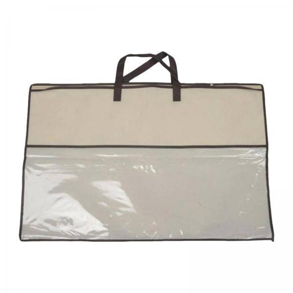 2xCloset Organizer Moving Bag Clothes Organizer for Clothes Blankets Bed Sheet brown edge