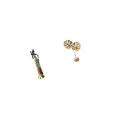 African Tribal Lady Leaf Sculpture Figurine Lightweight Decorative Abstract Ornament Creative Home Decor for Hotels Table Party Nordic