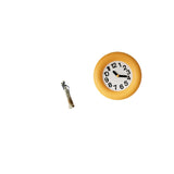 African Tribal Lady Sculpture Figurine Lightweight Decorative Home Decor Contemporary Analog Silent Hanging Round Wood Clock for Kitchen Dining Room Bedroom Hotels