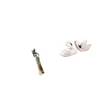 African Tribal Lady Sculpture Figurine Lightweight Resin Swan Statue Decorative Home Decor for Hotels Bedroom Office Living Room