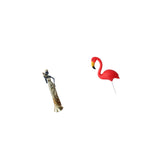 African Tribal Lady Sculpture Figurine Lightweight Decorative Home Decor for Hotels Bird Yard Art Ornament Backyard Fairy Garden Accessories Flamingo Stake for Holiday Spring