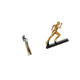 African Tribal Runner Lady Figurine Modern Abstract Sculpture Lightweight Decorative Home Decor for Hotels and Entryway Tabletop