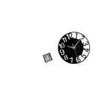 Modern Practical Digital Acrylic Wall Clock Silent Easy to Read Simple Round Versatile Desk Clock for Living Room Bedroom Office Hotel Home Bathroom