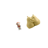 Fortune Embrace Statue Ceramic Bookend Luck Ornament for New Year Bookshelf Fine Workmanship Gift Figurine Decor