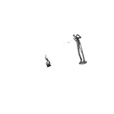 Abstract Flame Golfing Resin Figurine Modern Art Sculpture for Living Room Cabinet Shelf Golf Lover Indoor Farmhouse Ornament