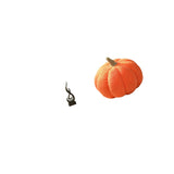 Abstract Fire Pumpkin Statue Desktop Ornament Craft Keepsake Resin Flame Figurine Modern Art Sculpture Plush Decorative Sofa Cushion for Cabinet Living Room Indoor Bedroom Room Decor