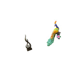 Abstract Fire Statue Desktop Ornament Craft Keepsake Resin Flame Figurine Modern Art Sculpture Peacock Figurine Decorative Garden Ornament Crafts Statue Ornament for Cabinet Living Room Indoor Home Decoration Yard