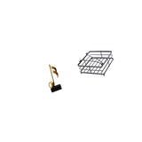 Resin Music Note Sculpture Napkin Holder Creative Tabletop Ornament Luxury Tissue Paper Dispenser Centerpiece for Desk Kitchen Restaurant Housewarming Gift