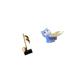 Harmonious Cat Note Resin Sculpture Modern Tabletop Ornament Creative Centerpiece for Desk Dining Table Home Decor Gift Jewelry Snacks