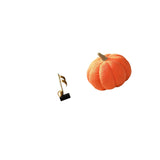 Melodic Pumpkin Harmony Resin Sculpture Plush Cushion Ornament for Creative Tabletop and Sofa Bed Room Housewarming Decor Gift